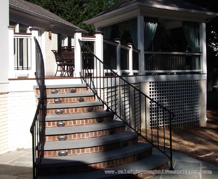 Dallas TX Fort Worth custom wrought iron railings Raleigh Wrought Iron Co.