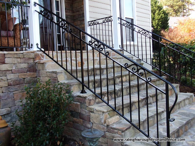 Custom Wrought Iron Residential Railings Raleigh Wrought Iron Co.