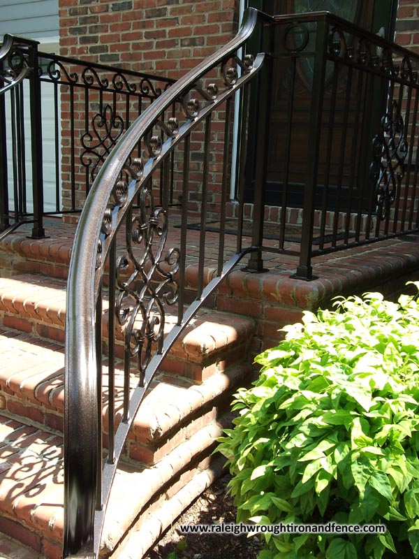 Custom Wrought Iron Residential Railings Raleigh Wrought Iron Co.